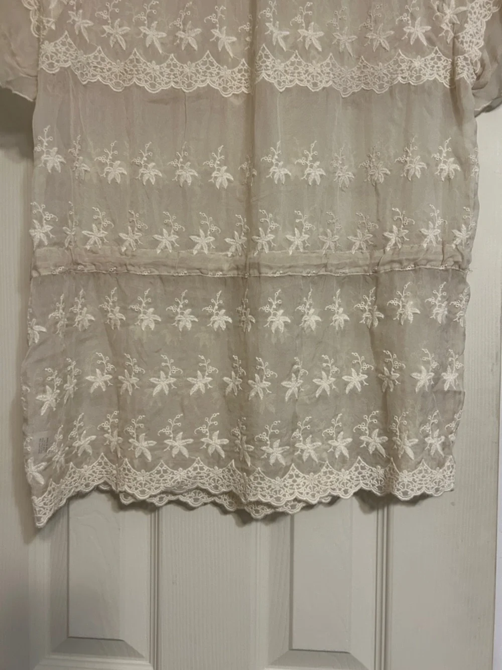 🌈Moving Sale Johnny Was 4 Love & Liberty crèam silk blouse